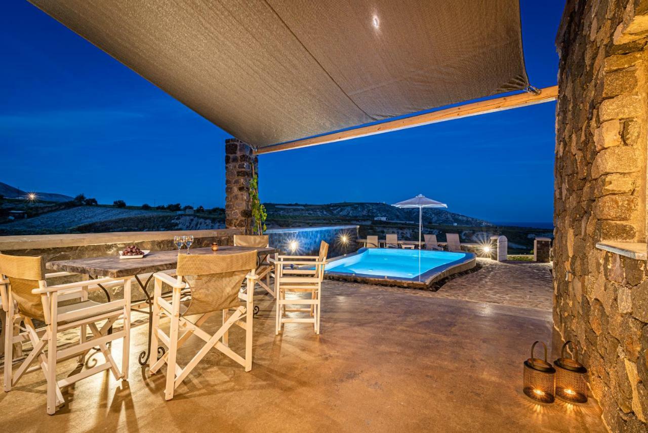 Klimata House - Private Jacuzzi Pool & Bbq Villa Vlychada Exteriör bild
